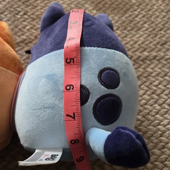 Squishmallows SET of 2 Disney  BINGO & BLUEY 8" Plush  Hearts And Rose New Valen - Picture 7 of 9